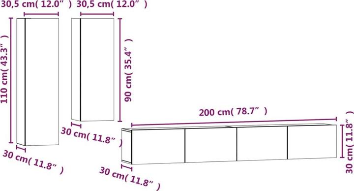 Image du produit VidaXL Sylas (100 x 30 x 30 cm)