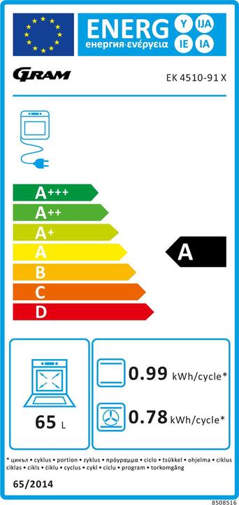 Energie-Label GRAM EK 4510-91 X