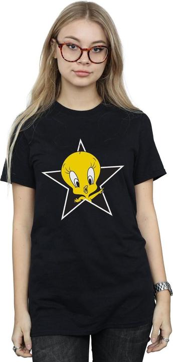 Actual product image Looney Tunes Womens/Ladies Tweety Pie Star Cotton Boyfriend T-Shirt (XL)