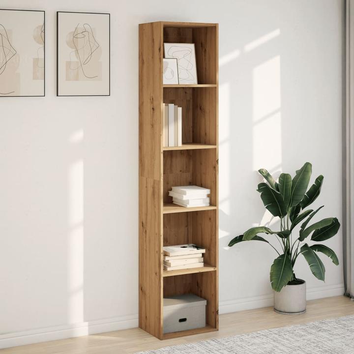 Actual product image VidaXL Bücherregal Regal Standregal Büroregal Aufbewahrungsregal Artisan-Eiche (40 x 30 x 189 cm)