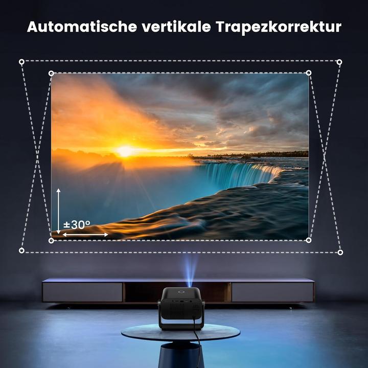 Actual product image Putrims S28 Mini Beamer mit Fernbedienung, Full HD, 1080P (Full HD)
