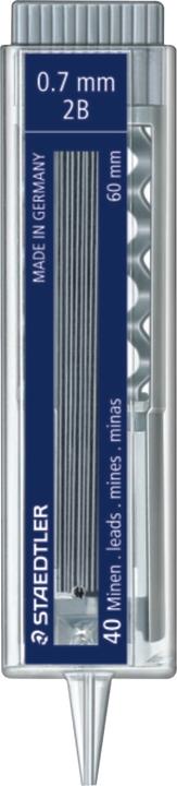Immagine prodotto Staedtler Matita meccanica a mina fine 255 07-2B 40 pezzi. (0.70 mm, 2B, 40 x)