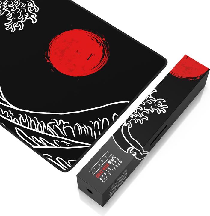 Actual product image Titanwolf Gaming Mouse Pad, 900 x 400mm XXL Speed Gaming Mouse Mat, Mousepad Extra Large Surface, Great Wave (XXL)
