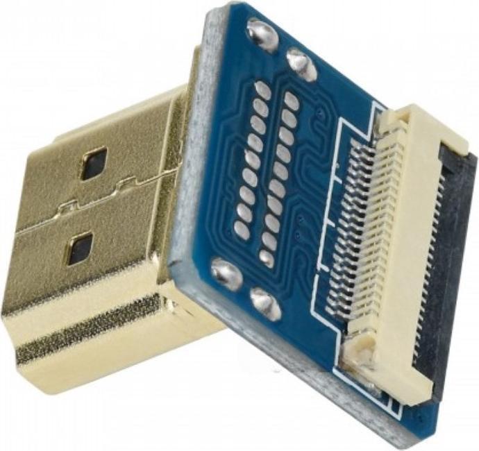 Immagine prodotto WaveShare Connettore HDMI maschio verticale angolato a 90° (0.02 m, HDMI)