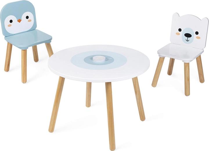 Actual product image Janod Table and 2 chairs Polar (Child seating group)