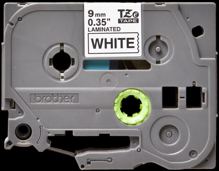 Actual product image Brother TZe-221 (0.90 cm, Black, White)