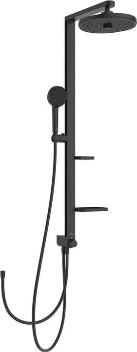 Produktbild Ideal Standard Duschsystem Alu+ ohne Armatur, 2 Ablagen, 2F-Handbrause, 2F-Kopfbrause