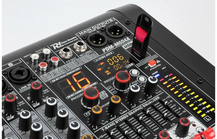 Actual product image Power Dynamics Mixer PDM-M604A (Studio- and Livemixer)