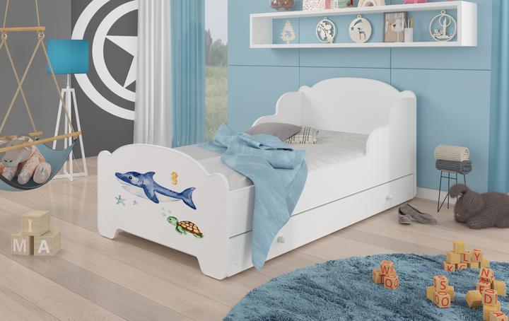 Actual product image ADRK Furniture Bed with mattress and drawer AMADIS SEA ANIMALS 160x80 (160 x 80 cm)