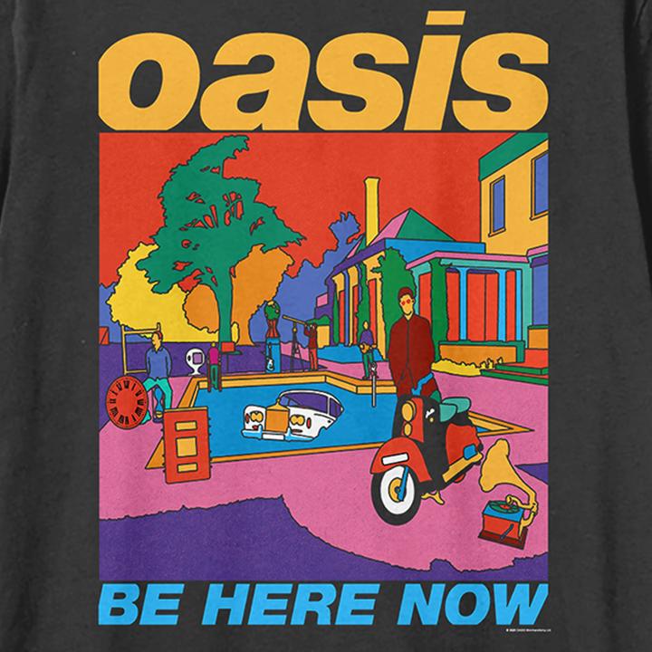 Actual product image Amplified Unisex Adult Be Here Now Oasis T-Shirt (XXL)