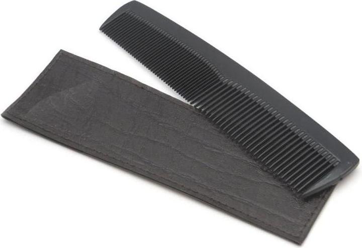 Image du produit Herba Peigne de poche avec étui, scié à la main, en plastique