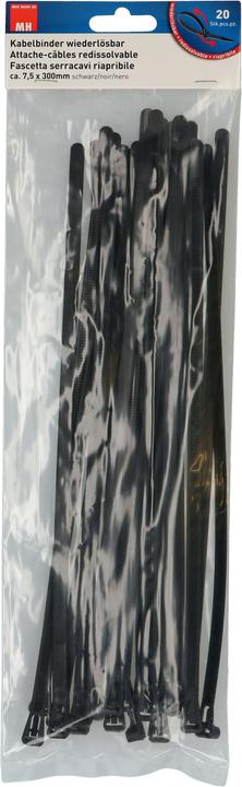 Produktbild Max Hauri Cable Home wiederlösbar (Kunststoffkabelbinder, 300 mm, 20 Stk.)