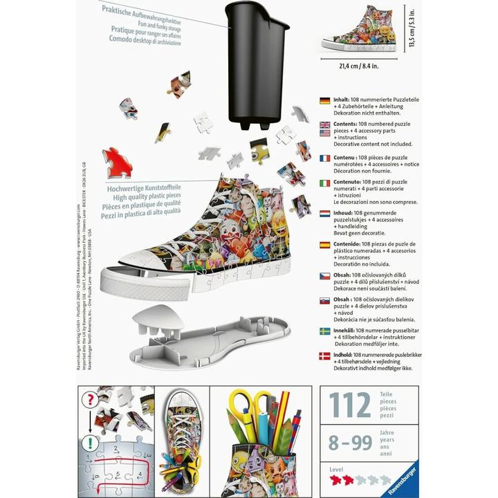 Immagine prodotto Ravensburger Sneaker Emoji (108 pezzi)
