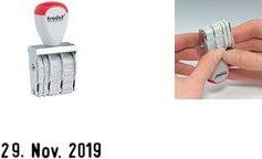 Immagine prodotto Trodat Timbro con data Classic 1000 Dimensioni dell'area del timbro: 20 x 3 mm ( Esecuzione dei testi di