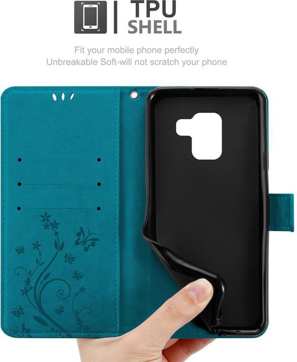 Immagine prodotto Cadorabo Copertina del libro a fiori (Samsung Galaxy A8 (2018))