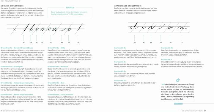 Produktbild Kalligrafie – Alphabete für jeden Anlass (Deutsch, Natascha Safarik, 2020)