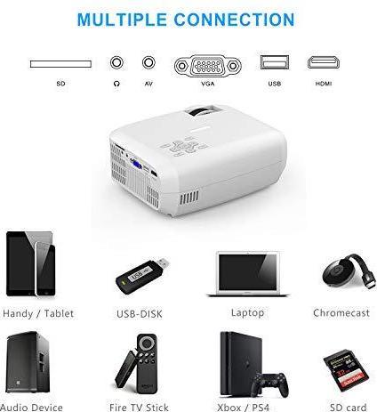 Immagine prodotto Topvision Proiettore (HD, 7000 lm)