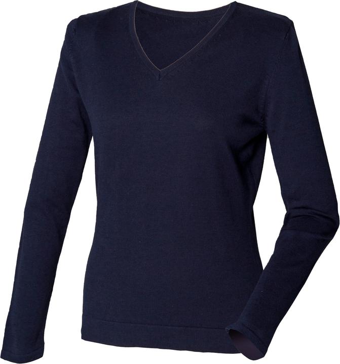 Produktbild Henbury Feinstrickpullover Mit Vausschnitt (L)
