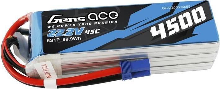 Produktbild Gens Ace Battery 4500mAh 22.2V 45C 6S1P (22.20 V, 4500 mAh)