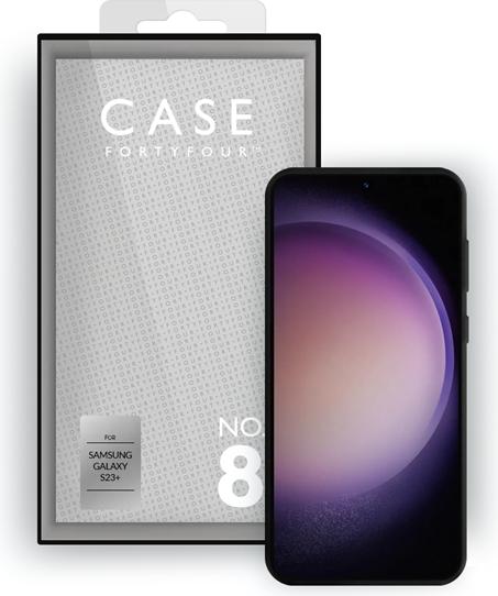 Immagine prodotto Case FortyFour Custodia in silicone liquido n. 8 nera (Samsung Galaxy S23+)