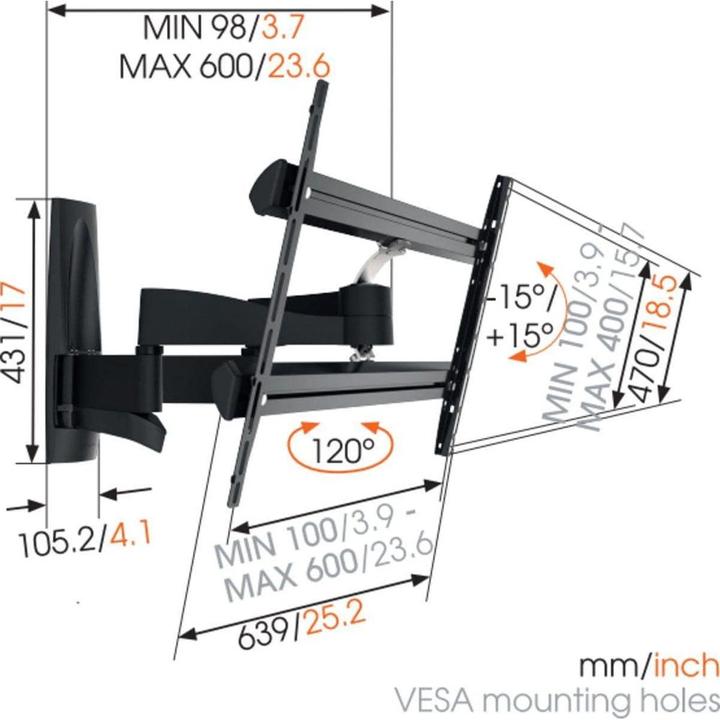 Immagine prodotto Vogels Muro 3350 (Muro, 65", 45 kg)