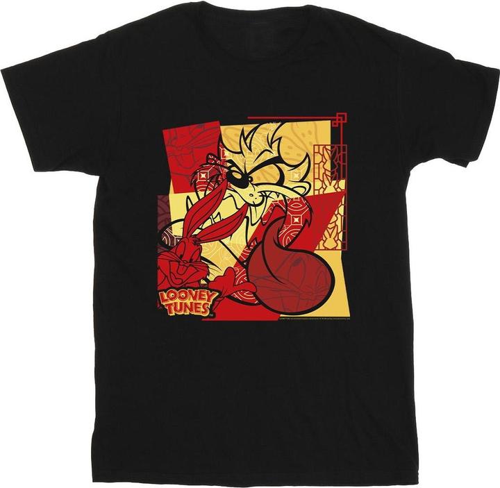 Immagine prodotto Looney Tunes Taz Bugs Rabbit New Year Maglietta Uomo (S)