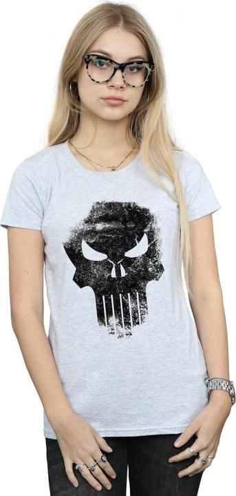 Image du produit - T-shirt THE PUNISHER DISTRRESSED SKULL - Femme (XL)