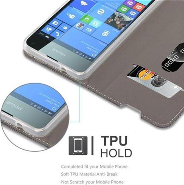 Produktbild Cadorabo Book Jeans Optik Cover (Microsoft Lumia 650)