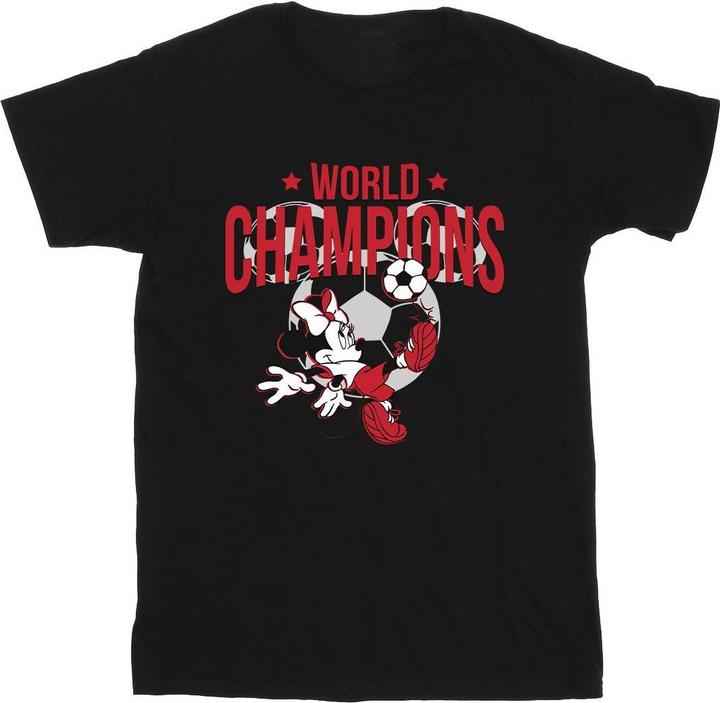Actual product image Disney Mens Minnie Mouse World Champions T-Shirt (XL)