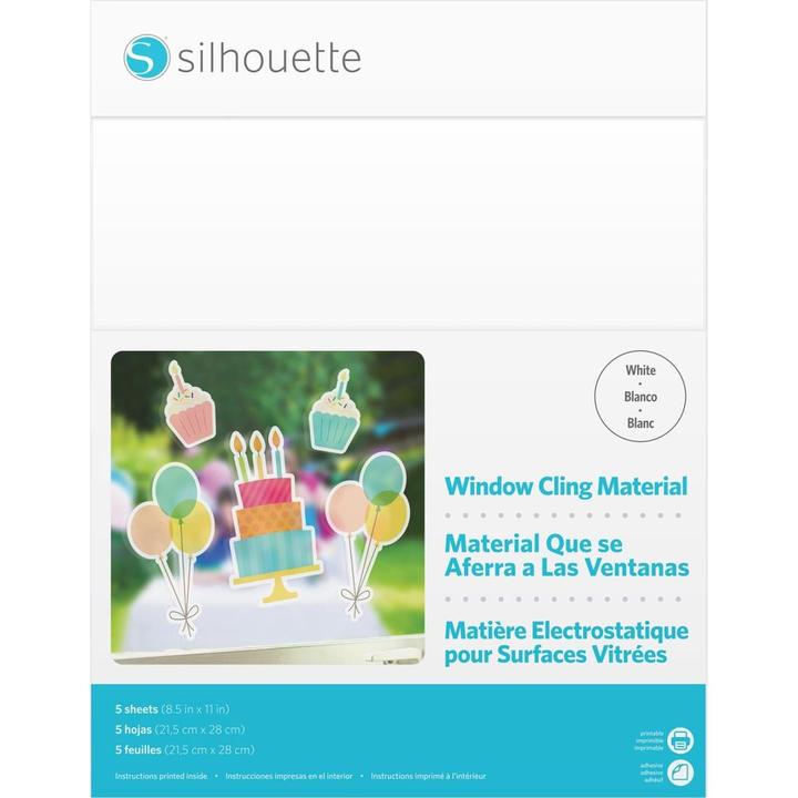 Immagine prodotto Silhouette pellicola stampabile per finestre bianca (A4)