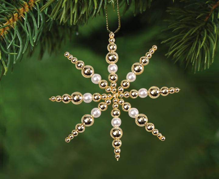 Actual product image Betzold Wire Stars Set White-Gold