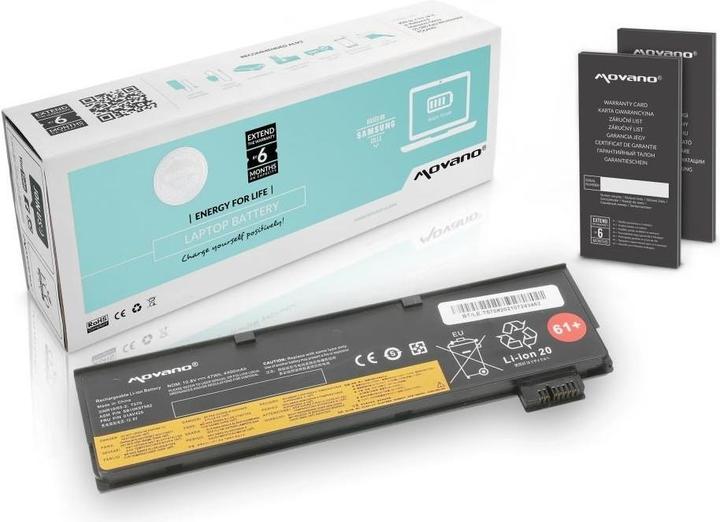 Actual product image Movano Battery for Lenovo Thinkpad T570 (10.8 V-11.1 V) (4400 mAh) (6 Cells, 4400 mAh)