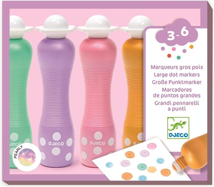 Actual product image Djeco 4 grosse Stifte mit Schaumstoffspitze