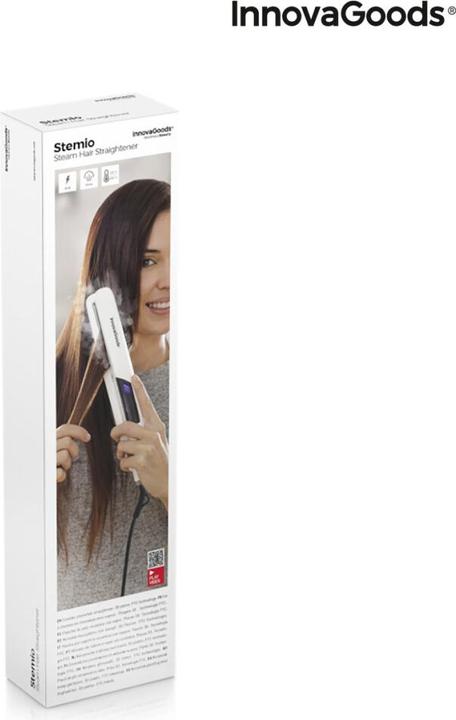 Actual product image InnovaGoods Ceramic Hair Straightener with Steam Function Stemio 36 W (Steam straightener)