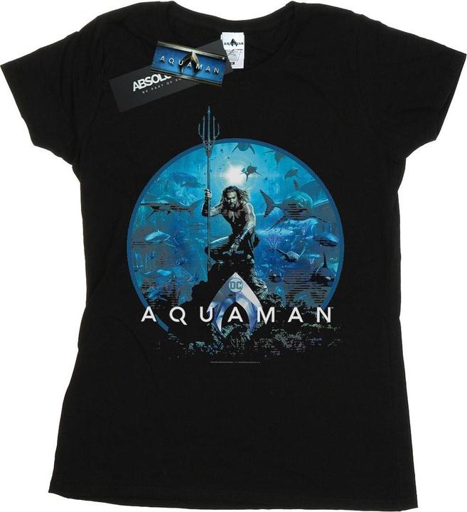 Immagine prodotto Aquaman Circle Poster Maglietta Donna (M)