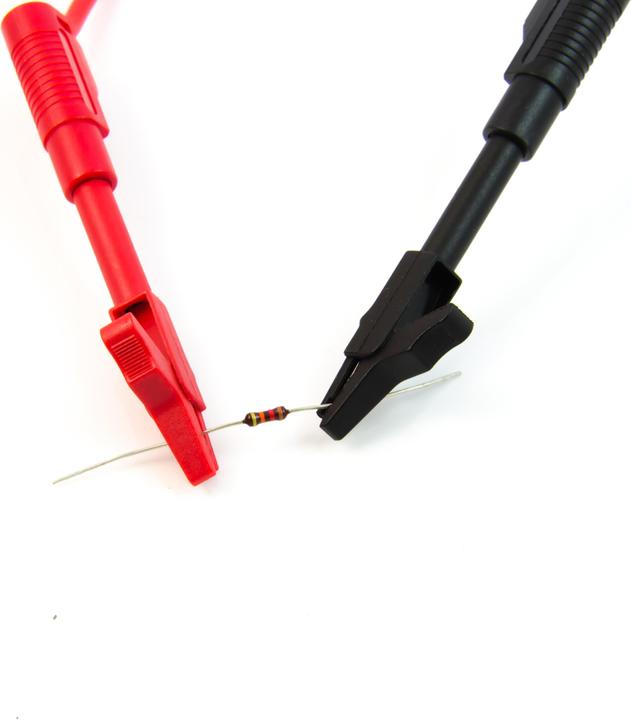 Actual product image Purecrea 2 pcs. Crocodile clip / tapping clamp 15A for 4mm banana plug (Microphone Clip)