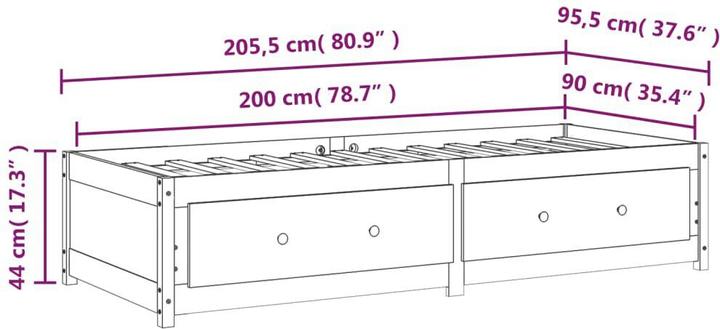 Produktbild VidaXL Rees (90 x 200 cm)