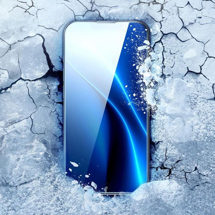 Actual product image Baseus Tempered Glass 0.4mm Iphone 13 Pro Max/14 Plus + cleaning kit (1 Piece, Apple iPhone 14 Plus)