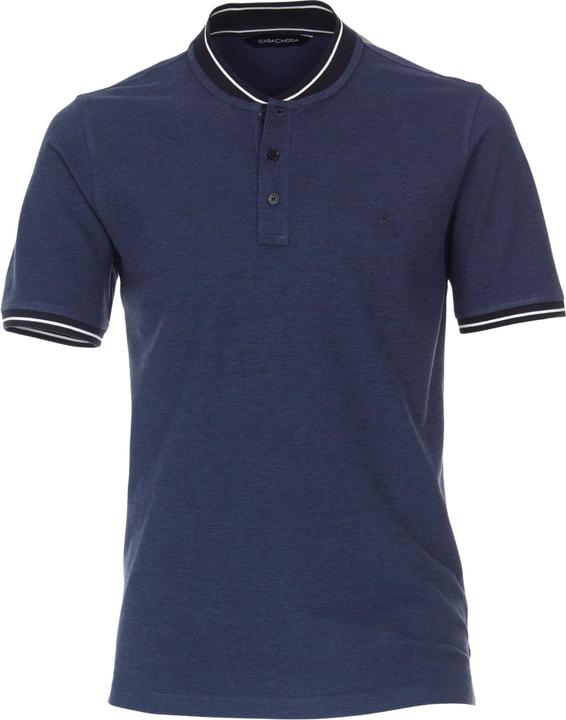 Produktbild Casa Moda Poloshirt Polo Kurzarmshirt mit College-Kragen und Kontraststreifen (M)