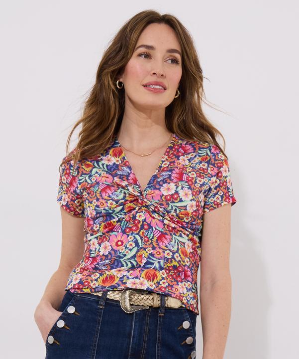 Immagine prodotto Joe Browns Bright Floral Knotted Twist Front Jersey Top (8)