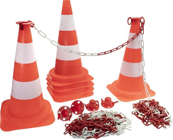 Produktbild Dönges Leitkegel-Set, tagesleuchtend, 500 mm
