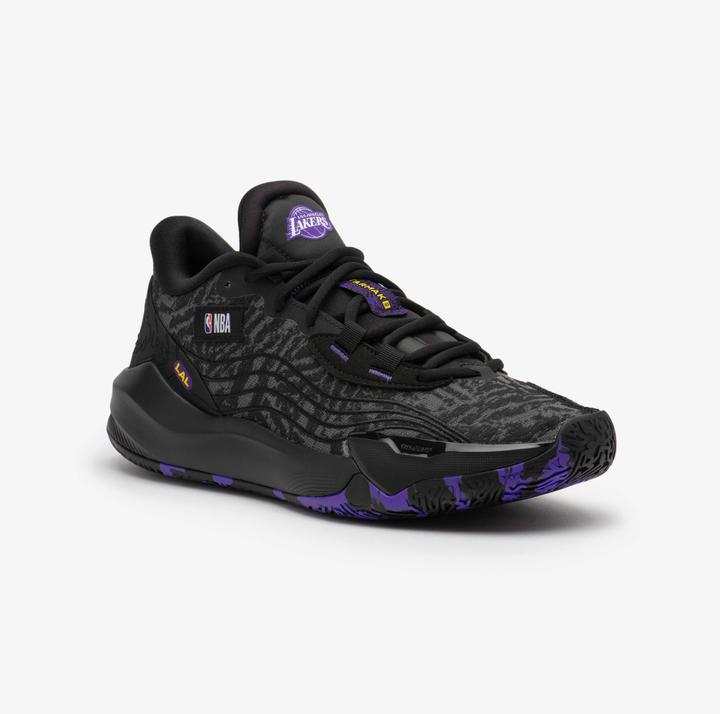 Actual product image Tarmak Women's/Men's Basketball Shoes NBA Los Angeles Lakers - Fast 900 Low-1 black (42)