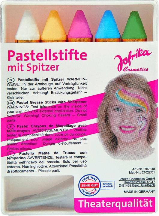Produktbild Metamorph 5 Pastell Schminkstifte mit Spitzer