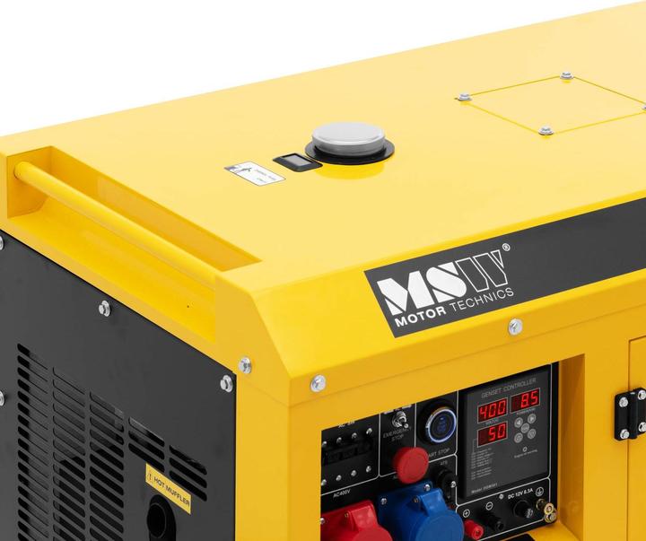 Produktbild MSW Notstromaggregat Diesel Stromerzeuger 7220/8500 W 30 L 240/400 V AVR Euro 5 (8500 W, 30 l)