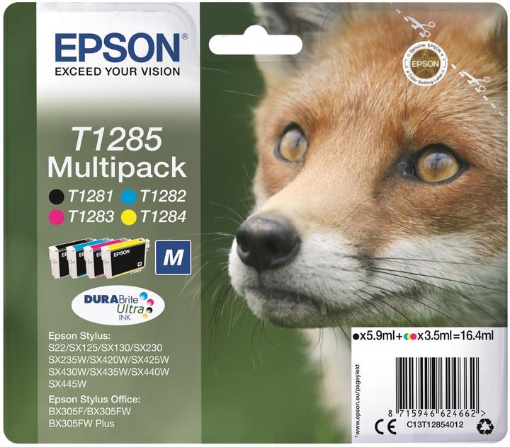 Produktbild Epson T1285 DuraBrite Ultra Multipack (M, BK, Y, C)