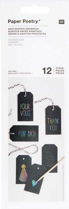 Image du produit Rico Design Étiquettes à attacher Papier à gratter
