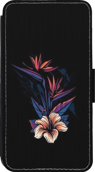Actual product image PhoneLook Cover Wallet black Dark Flowers (Apple iPhone 13 mini)