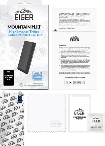 Actual product image Eiger Display-Folie (1er-Pack) Mountain H.I.T Clear (1 Piece, Samsung Galaxy A16 5G)