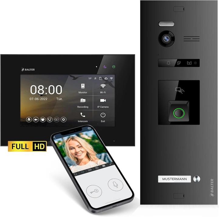 Produktbild Balter EVO-HD Video-Türsprechanlage mit Fingerprint