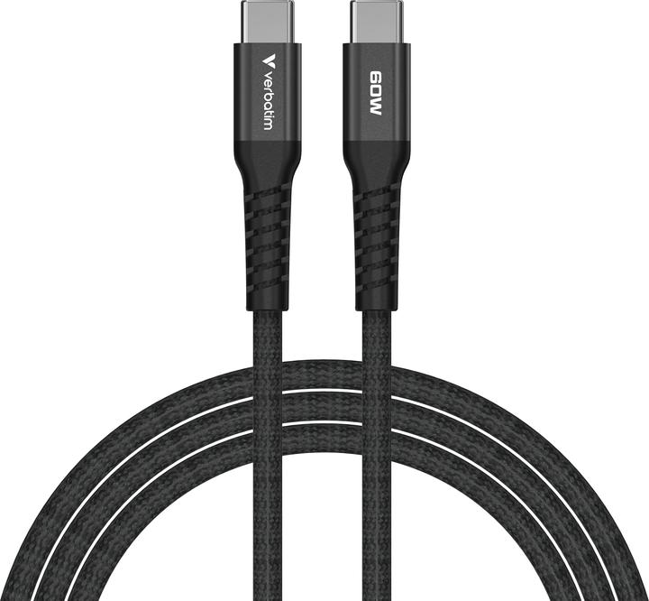 Actual product image Verbatim Sync & Charge Magnetic Cable - 60W USB-C to USB-C 120 cm Black (1.20 m, USB 2.0)